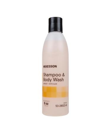 McKesson Shampoo and Body Wash with Aloe Apricot Scent 8 oz 1 Count 8 Ounce (Pack of 1)