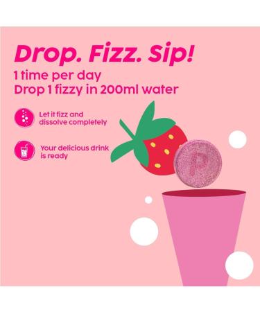 PLIX Glowy Skin 500mg Glutathione Supplement with Hyaluronic Acid Vitamin C E & Berries | 60 Effervescent Tablets Strawberry Flavor 60 Tablets (Pack of 4) - Buy Online on GoSupps.com