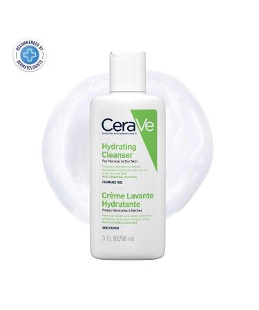 Cerave Moisturizing Cleansing Lotion 88ml - Gentle Cleanser for Normal to Dry Skin with 3 Essential Ceramides & Hyaluronic Acid - Travel Size Body & Face Wash | International Shipping - Buy Online on GoSupps.com