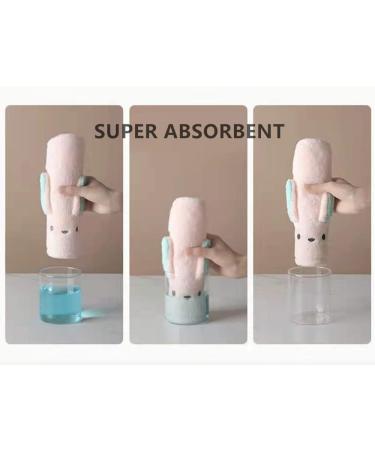 Super Absorbent Microfiber Hair Towels 2-Pack - Pink & Grey | Quick Drying Hair Turban Wrap for Women and Girls - Buy Online on GoSupps.com