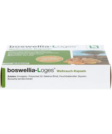 Buy BOSWELLIA-LOGES Frankincense Capsules - 60 Pieces (58.6g) for Natural Inflammation Relief | Fast International Shipping - Buy Online on GoSupps.com