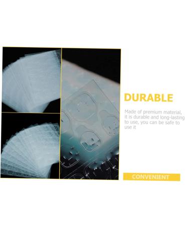 DRESSOOS 30 Sheets Manicure Jelly Stickers Labeling Stickers Transparent Nail Glue Stickers Fake Nail Glue Sticker Label Stickers Manicure Paste Convenient Silica Gel Invisible Jelly Glue - Buy Online on GoSupps.com