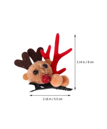 Lurrose Christmas Antler Hair Clips - 2 Pairs Reindeer Hair Accessories for Party & Cosplay | International Shipping Available - Buy Online on GoSupps.com