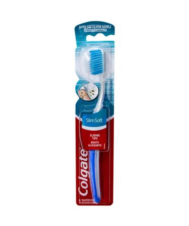 Colgate Slim Soft Ultra Compact Toothbrush Extra Soft (Colors Vary) - 1 Count