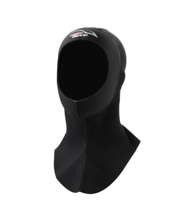 Diving Cap, 3MM Neoprene Protective Diving Hood Wetsuit Hat Surf Divers Hat Snorkeling Cap Hood for Diving Snorkeling Surfing Black Large