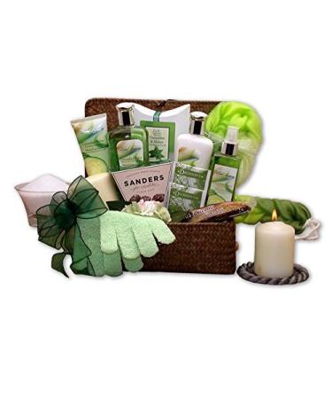Fast Free 1-3 Delivery on Gift for Her Cucumber & Melon Spa Gift Basket - Spa Gift basket For Women and a Home spa gift basket