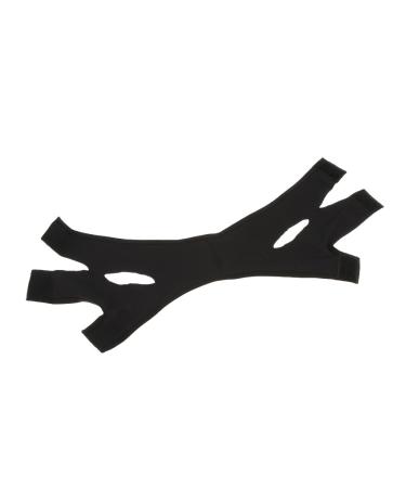 V Face Shaper Mask - Anti-Wrinkle Skin Tightening & Slimming Facial Band - Black Size M for International Shipping - Buy Online on GoSupps.com