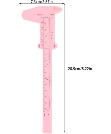 Eyebrow Shaping Stencil Ruler 10PCS Clear Scale Smooth Surface Eyebrow Measuring Ruler 150mm MultiPurpose for Home (Pink) - Buy Online on GoSupps.com