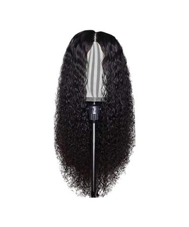 Gmuret 24 Inch Curly Lace Front Wig for Women - Real Black Hair Swiss Lace Natural Look - Buy Online on GoSupps.com