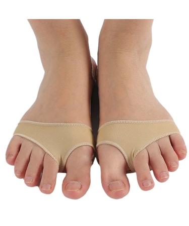 10pieces 5pairs Front Cushion Shoe Inserts Forefoot Pads Half Yard Pedicure Socks Feet Care Orthopedic Insoles Fabric Metatarsal