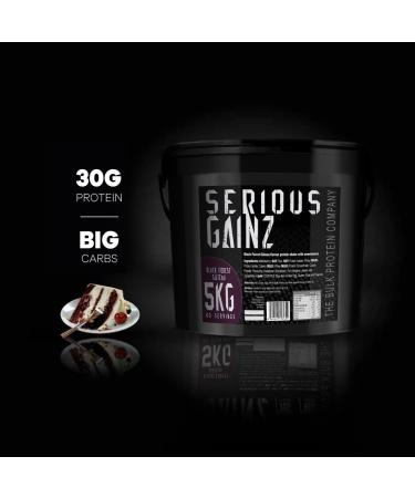 The Bulk Protein Company - Serious Gainz Mass Gainer Protein Powder Black Forest Gateau 5kg Black Forest Gateau) 5kg - Buy Online on GoSupps.com