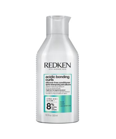 REDKEN Curl Repair Conditioner Restores & Enhances at the Molecular Level With Citric Acid Glycine & Coconut Oil Damaged Curly to Frizzy Hair Acidic Bonding Curls 300ml