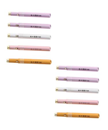 Ipetboom 10 Pcs Retractable Lip Brush Lip Gloss Makeup Brush Lip Tint Lipstick Applicator Brush Portable Mini Lipstick Brush Scrubber Lipstick Brush Applicator Lip Scrub Brush Set 11.5x0.8cmx2pcs Assorted Colorx2pcs