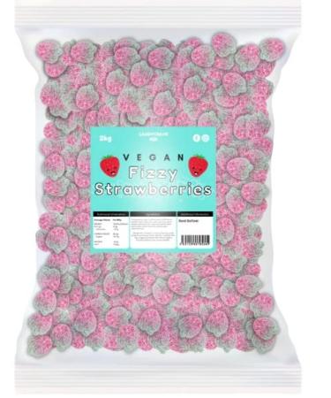 Candycrave Vegan Fizzy Strawberries 500g Sweets Delicious And Tasty