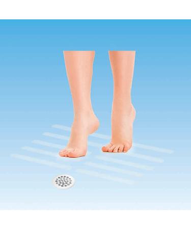 BIOS Living Self Adhesive Anti-Slip Strips Clear 12 Pack 10 (25.4 cm) Easy to Install Vinyl Helps to Prevent Slips and Falls in Bathtubs and Showers Adds Traction and Grip