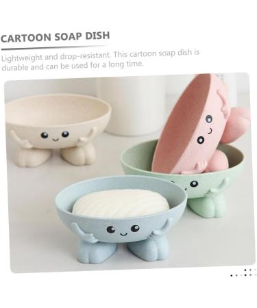 Ciieeo 8 Pcs Soap Dish Bathroom Soap Dish Soap Holder Self Draining Soap Dish Soap Container Soap Dish with Drain Soap Dishes for Soap Kid Soap Soap Liquid Bath Soap - Buy Online on GoSupps.com