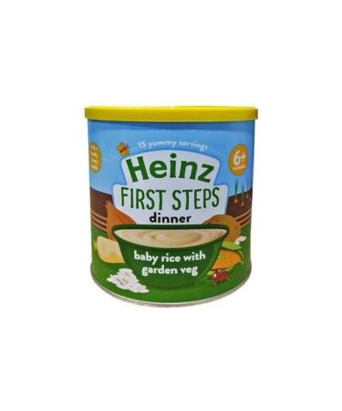 Heinz 6 Plus Months First Steps dinner Baby Rice with Garden Veg 200 g
