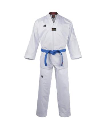 Mooto Korea Taekwondo Basic 4.5 Uniform BS4.5 Dobok White Neck WT Logo TKD Martial Arts MMA 190 (Height : 190199cm)(6.236.53ft)