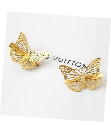 FRCOLOR Hairpin Metal Hair Clip metal hair claw clips head clip decorative hair clips Hairpins hair clips metallic hair clamps Golden hair clip Bobby Pin hollow Headdress - Buy Online on GoSupps.com