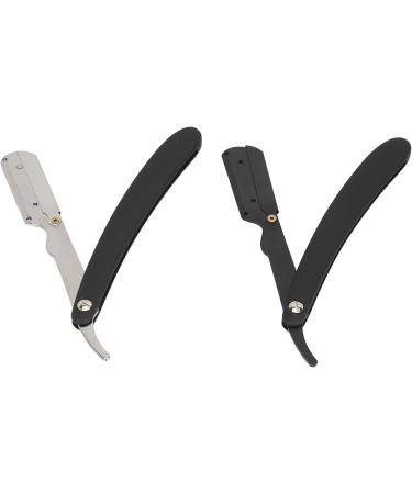 Luckdano Vintage Barber Razor Holder - Space-Saving & Portable Alloy & ABS Design for Facial Contouring (2 Pieces) - Buy Online on GoSupps.com