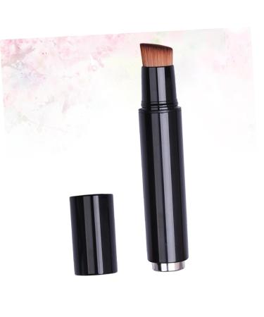 MERRYHAPY Professional Angled Makeup Brush for Liquid Foundation & Concealer - Travel-Friendly Face Blending & Definer Brush - Perfect for Flawless Finishing - Black 16cm x 2.5cm - Buy Online on GoSupps.com