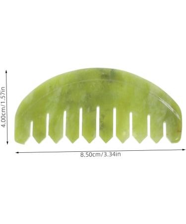 Gradeneve Jade Comb - Handcrafted Body Massage & Scalp Scratching Tool for Relaxation | Premium Jade Massage Device - Buy Online on GoSupps.com