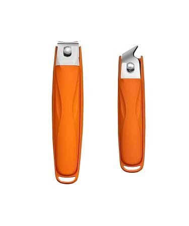 Portable 2 Nail Clippers Flat And Beveled Stylish Appearance Sharp Edge Suitable For Ingrown Nails/thick Nails Practical tool