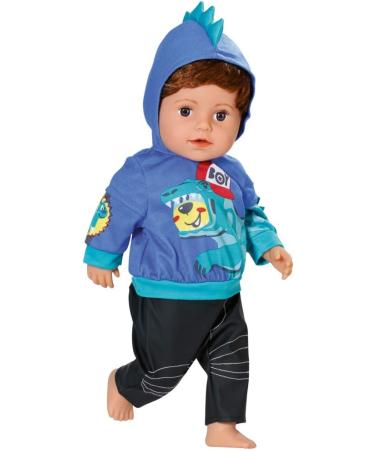 Baby Born Boy Outfit 43 cm for Toddlers 3+ - Easy for Small Hands - Includes Hoodie, Trousers & Hangers - Buy Online on GoSupps.com