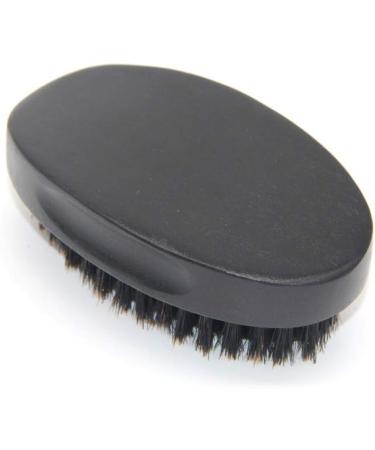 Curved Pure Pig Razor Brush for Men - Lotus Wood Small Black Beard & Makeup Brush - International Shipping Available - Buy Online on GoSupps.com
