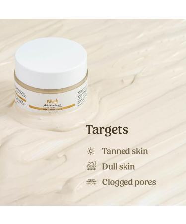Vilvah STORE Milk Mud Mask - Non-Comedogenic Detan & Skin Brightening | Oat Milk Saffron Kaolin Clay | 50 ML for Men & Women | Shop Internationally - Buy Online on GoSupps.com