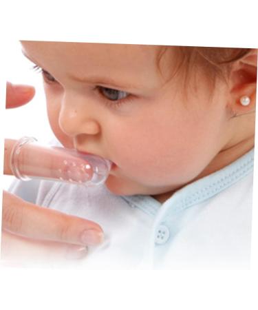 FRCOLOR Newborn Silicone Finger Toothbrush Set - 10 Soft Cat Toothbrushes for Travel | Ideal Baby Toys - Buy Online on GoSupps.com