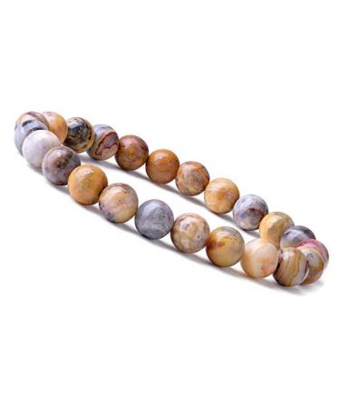 Emilys Gems Power - Chakra Bracelets | Stretchable | 8mm Natural Stone - For your well-being Colorful Agate