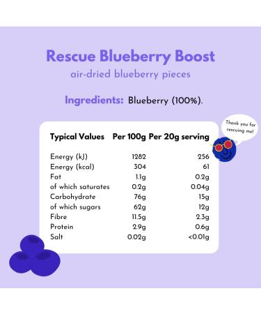 Squished Apple & Blueberry Boost Mixed Pack | Air-Dried Pieces | 2 x 150g | Nothing Added Just Apple & Blueberries | Gluten Free | Resealable Bags - Buy Online on GoSupps.com