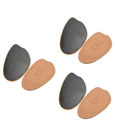 NOLITOY 3 Pairs Half Insoles Half Shoe Pads Half Foot Cushions Forefoot Cushion Men and Women Breathable