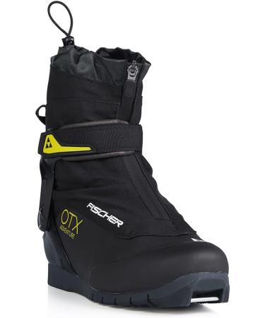FISCHER Unisex Skiing Snow Boots - Black, Size 44 | Hinged Cuffs, Secure Fit, Warm OTX Adventure Boots - Buy Online on GoSupps.com