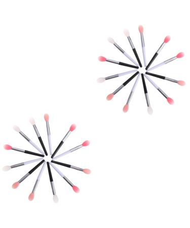 FRCOLOR 24 Pcs Silicone Lip Mask Brush Lip Brush Cleaning Sticks Lipstick Lip Mask Applicator Disposable Lip Brush Gloss Makeup Lipstick Applicator Mini Applicator Brush Plastic