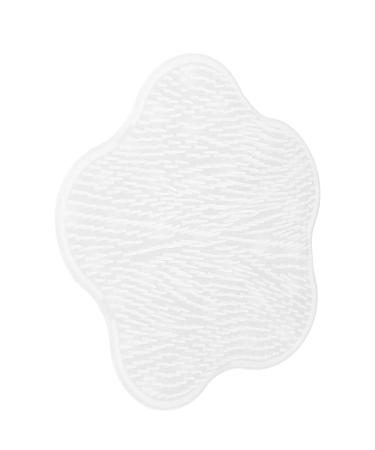 Buy White Silicone Shower Foot Scrubber Mat - Pain Relief & Foot Massage for Clean Feet | International Shipping Available - Buy Online on GoSupps.com