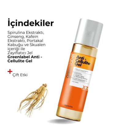 GreenLabel Anti - Cellulite Gel - Firming And Slimming Body Gel With Spirulina And Caffeine Extract 200 ml - Buy Online on GoSupps.com