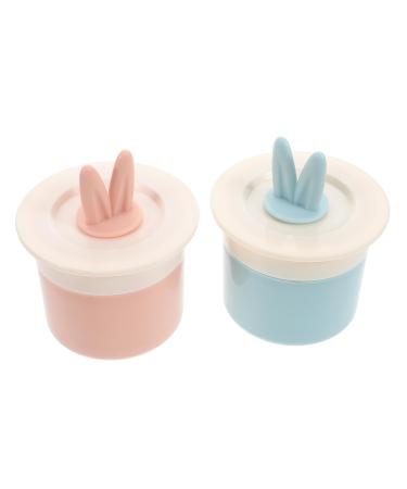 DECORNIJIA 2 Pieces Facial Cleanser for Rabbit Ears Shampoo Foamer Bubbles Face Wash Foamer Maker Shampoo Frother Facial Wash Foam Maker Foam Maker for Face Wash Plastic