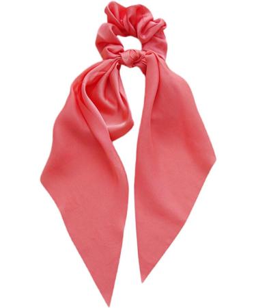 scicent Satin Scrunchies 5 Pieces Solid Silk Long Hair Ribbons Knotted Hair Bows Long Tails Scarf Hair Ties Elastics Rubber Ponytail Holders Accessories for Women Girls - 24012 - Buy Online on GoSupps.com