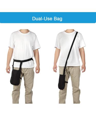 Foley Catheter Bags Holder Kit - Uresil Drainage Device for Men & Women 1000ML Small Black - Secure Night Supplies - Buy Online on GoSupps.com