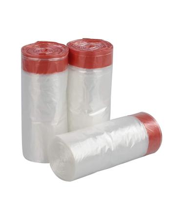 Inhouse 6 Gallon Clear Garbage Bags Drawstring Trash Bags 120 Counts