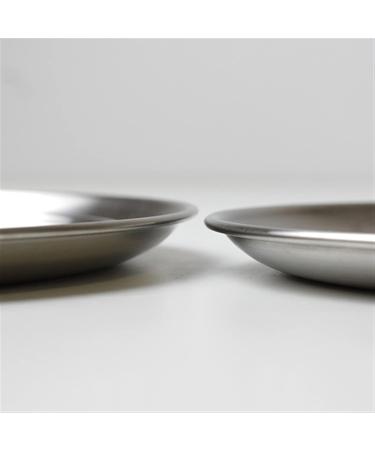 Serving Plates Stainless Steel Plate Round Restaurant Cafe Kitchen Flat Plate Metal Circular Dinner Plate Vintage Frosted Mirror Dessert Plate for Appetizer Dinner and Desserts (Size : L) Large - Buy Online on GoSupps.com