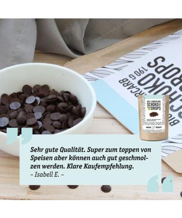 3 Series Bio Lower-Carb Schokodrops | Sugar-Free Vegan Snacking & Baking Treats | Perfect for Low-Carb & Keto Diets | Organic Dark Chocolate - Buy Online on GoSupps.com