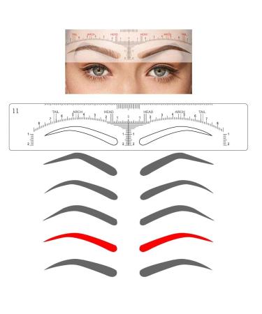 CHOOSE-IT Brow Stamp Tool Stencils 5 Shapes Disposable Adhesive Eyebrow Template 50Pcs - Buy Online on GoSupps.com