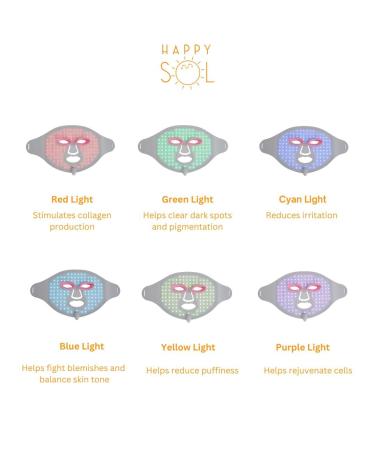 Light Therapy Face Mask - 7 Color LED - Skin Care Red Light Mask - Comfortable Design for All Skin Types - International Shipping Available - Buy Online on GoSupps.com