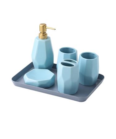 Soap bottles Ceramic soap dispenser bathroom decoration toothbrush holder soap box.