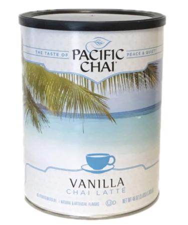 Pacific Chai Vanilla Chai Latte Powder Mix, Instant Hot, Iced or Blended Vanilla Chai Tea Latte, 3 lb (Pack of 1) Vanilla Chai 3 Pound (Pack of 1)