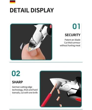 Toe Nail Clipper Nail Correction Thick Nails Ingrown Toe Nail Clipper Pliers Remover Foot Care Tool (Color : A01) - Buy Online on GoSupps.com