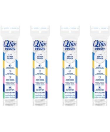 Shop Q-Tips Beauty Cotton Rounds (80 CT 4 Pack) - Premium Quality & International Shipping - Buy Online on GoSupps.com